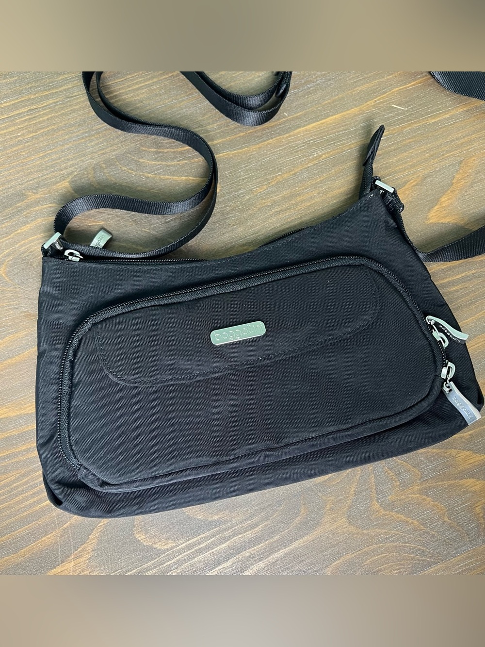 Baggallini Original Everyday Bag Black Nylon Crossbody Travel Purse Wallet - Picture 8 of 10